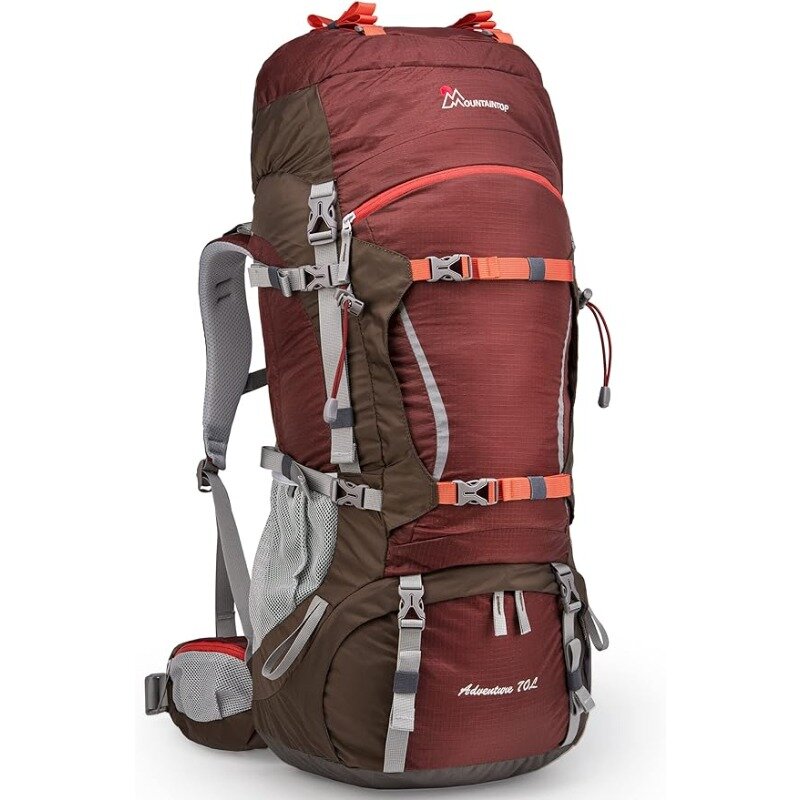 70L Internal Frame Hiking Backpack for Men Women with Rain Cover