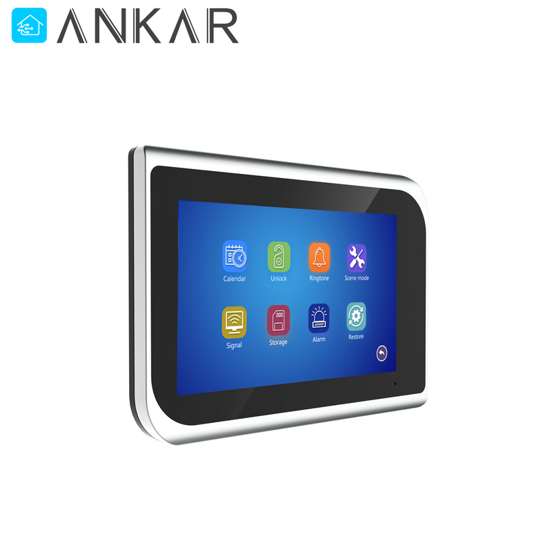 Ankartech-نظام اتصال داخلي لاسلكي ، طقم اتصال داخلي منزلي ، اتصال داخلي بالفيديو ، منزل واحد تويا ، هاتف باب ، فيديو ، 4 أسلاك