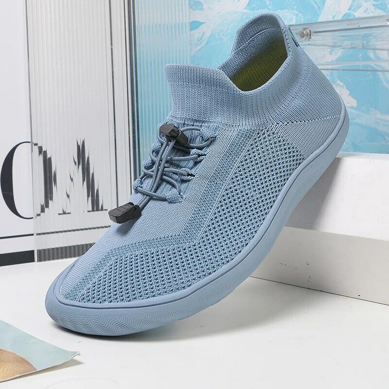 New Unisex Wider Shoes Breathable Mesh Men Barefoot Wide-toed Shoes Brand Flats Soft Zero Drop Sole Wider Toe Sneakes Large Size