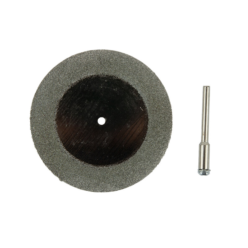 Mola diamantata 40/50/60mm disco da taglio in metallo taglio diamantato abrasivo per utensile rotante Dremel con 1 albero dell'albero