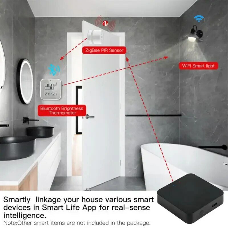Tuya Smart Multi-mode Gateway Smart Home telecomando Smart Gateway Automation Mesh Hub tramite Alexa Google Home Smart Life App