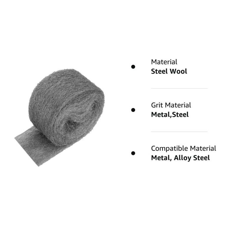 Ratones de lana de acero, 0000 lana de acero fino para Control de alambre, lana para sellado, gris plateado