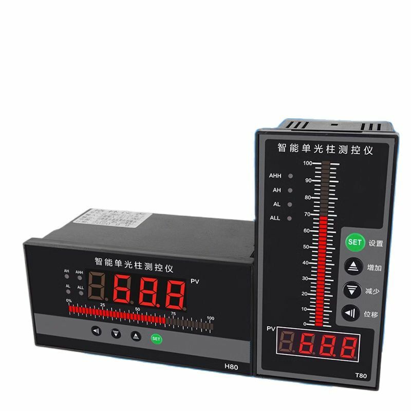 Instrumento De Controle De Display Digital De Coluna De Luz Única Inteligente, nível De Pressão De Temperatura, instrumento De Controle