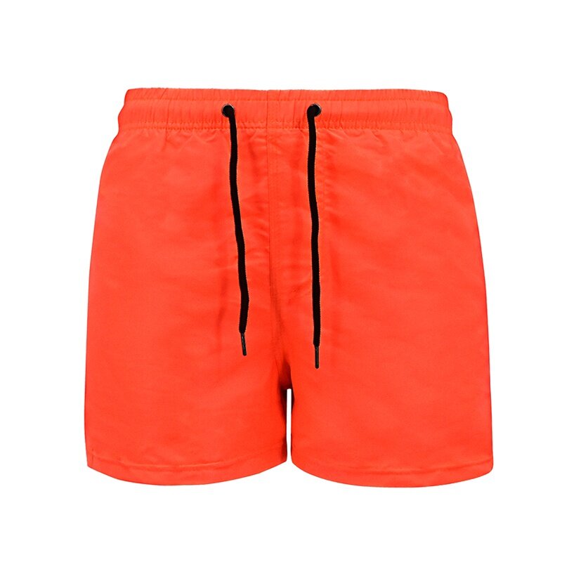 Pantalones cortos de playa para hombre, Shorts de baño de secado rápido, transpirables, sólidos, S-4XL hasta el muslo, talla grande