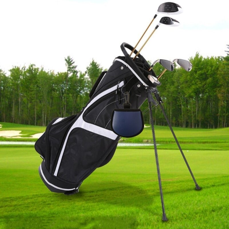 Tas Pembersih Bola Golf Kantong Pembersih Bola Golf Portabel Saku Pencuci Bola Golf