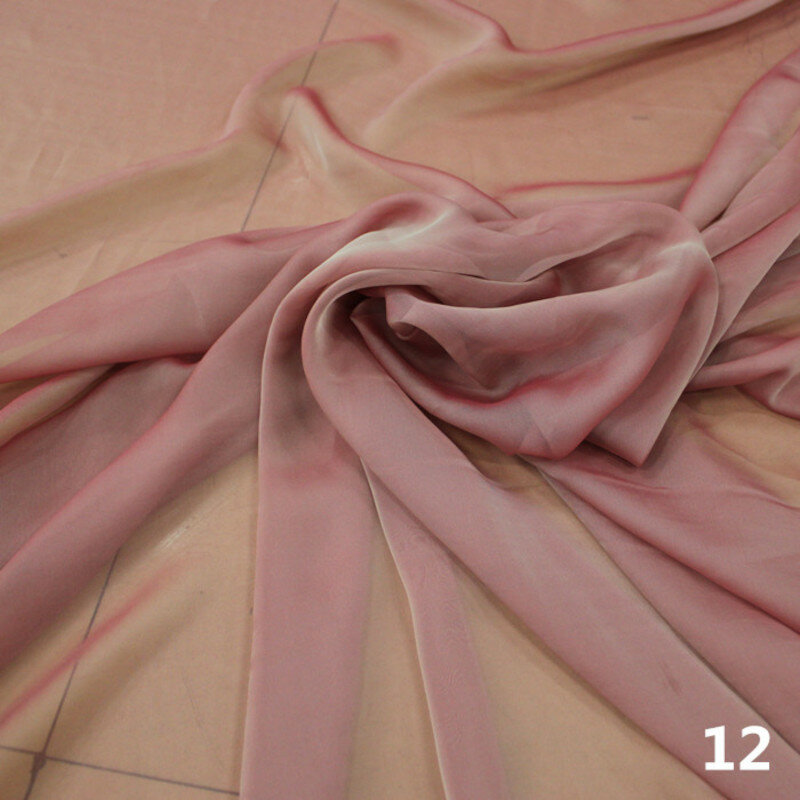 1/3/5/10m Transparent Chiffon Fabric,Two-Tone Solid Color Sheer Soft Fabric,Upholstery Tulle fabric, See Through Voile Fabric