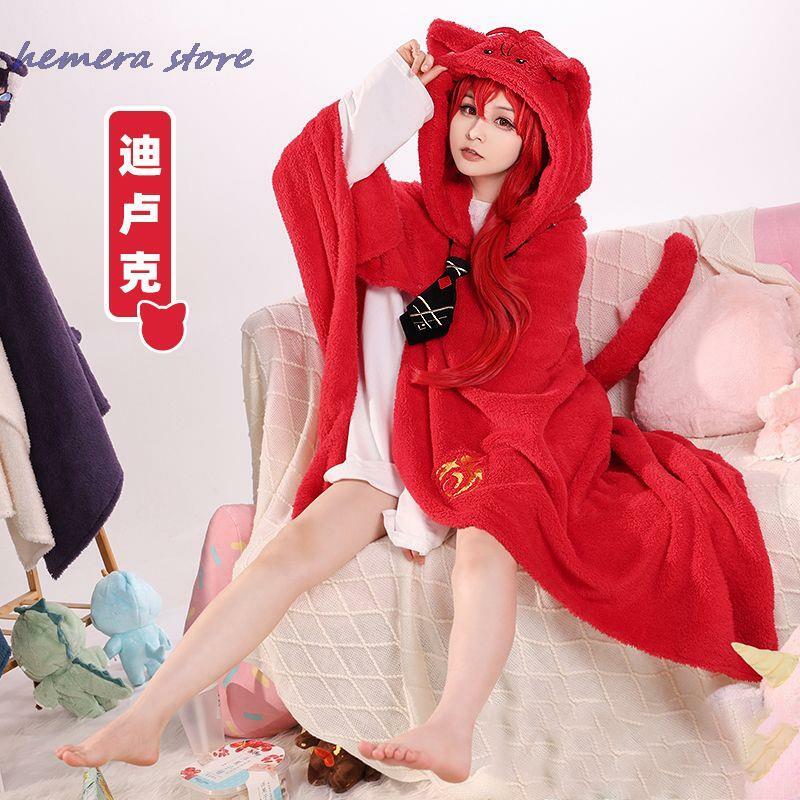 Genshin Impact Kazuha Scaramouche Wanderer Venti Hutao Cosplay manta capa divertida forro polar 12 pijamas Anime disfraz Sudadera con capucha