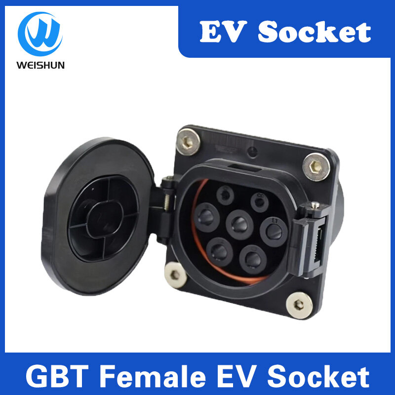 GB/T EV مقبس للسيارة الكهربائية القياسية الصينية ، شاحن ومحول ، 16 A ، 32A ، EVSE ، 11 كيلو واط ، 22 كيلو واط