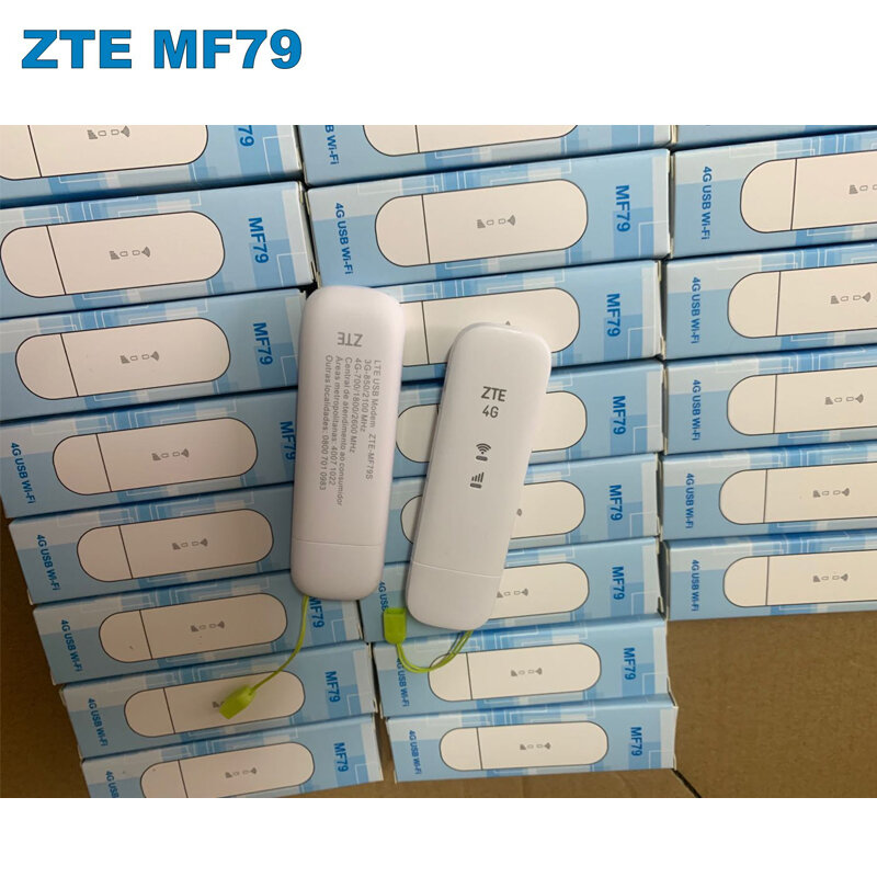 잠금 해제 된 ZTE 4G USB 모뎀 MF79U Cat4 150Mbps 무선 외부 4G 모뎀 라우터 (핫스팟 포함)