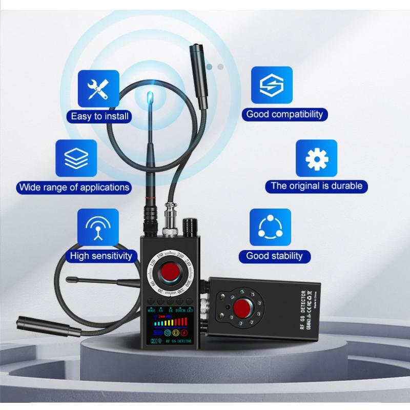K19ไร้สาย RF ตัวจับสัญญาณ Anti Wiretapping Mini กล้อง Finder GPS Tracker โรงแรม Anti Candid Camera Bug เครื่องสแกนเนอร์การรักษาความปลอดภัย