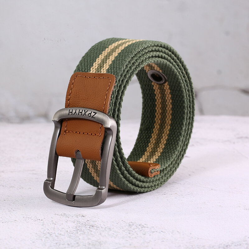 Cinturón táctico de lona para hombre y mujer, correa de alta calidad para exteriores, informal, de diseñador de lujo, Unisex