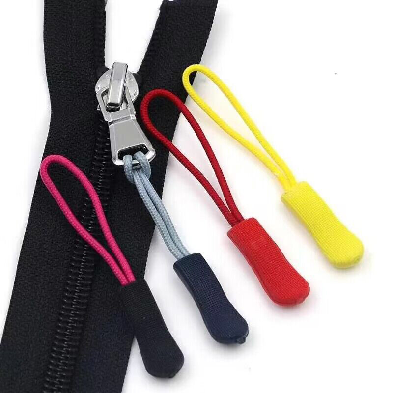 Nuovo 10pcs Zipper Pull Puller End Fit corda Tag Clip di ricambio fibbia rotta Fixer Zip Cord Tab borsa da viaggio valigia tenda