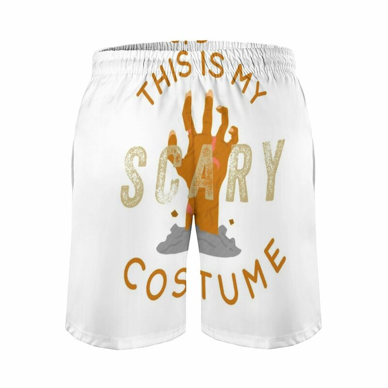 This Is My Scary Costume Halloween T-Shirt Halloween Men's Beach Shorts 3D Printing Loose Surf Board Shorts Beachwear Halloween