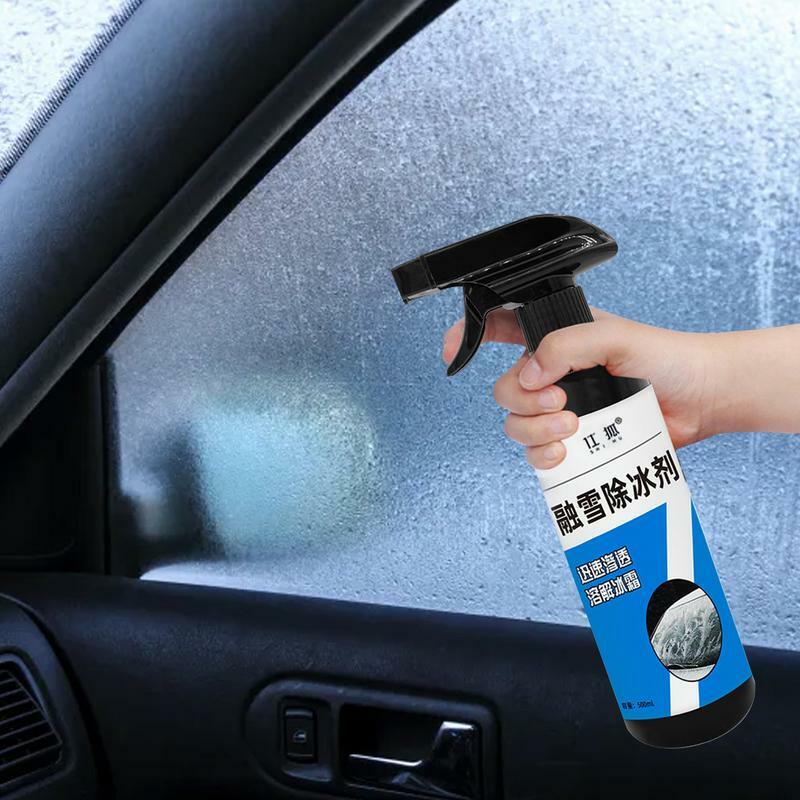 Deicer Spray For Car Windshield 500ml Ice Remover Auto Ice Melting Spray Efficient All Purpose Window Defrosting Spray For