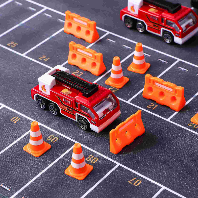 24 Pcs Kids Toy Road Cones Early Education Toys Traffic Roadblock The Sign Tiny Mini Signs Models For Plastic Child