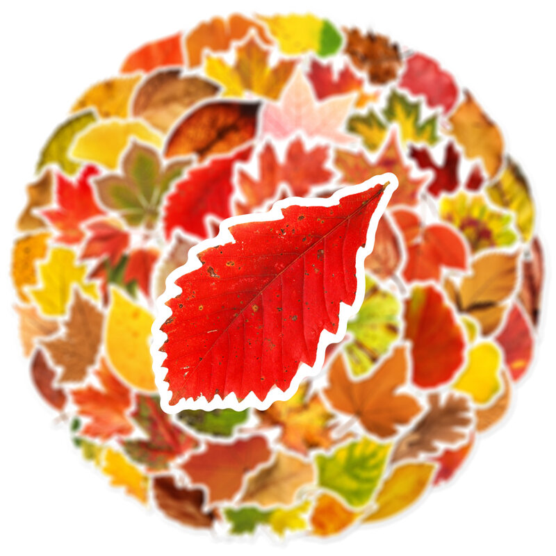 60Pcs Autumn Leaves Series Graffiti Stickers Suitable for Laptop Helmets Desktop Decoration DIY Stickers Toys Wholesale