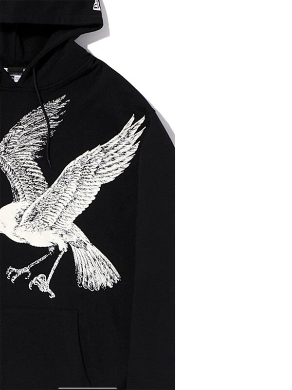 Crow print Yohji Yamamoto hoodie y2k clothes Hoody 2023 new in hoodies & sweatshirts Owens Unisex Clothing pullover