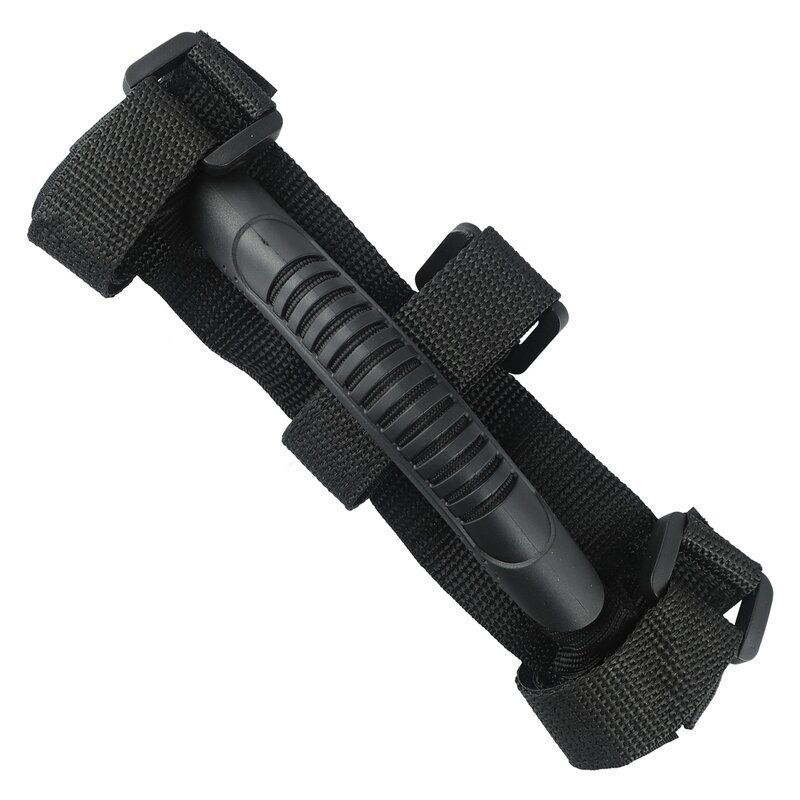 Prático Mão Carry Strap para Viagem, Black Loop Fixação, Gancho De Armazenamento Forte, Durável, Alta Qualidade, 20x18x2cm