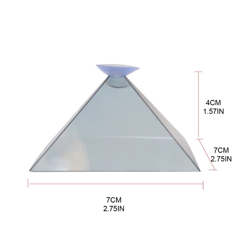Универсальная подставка для проектора с 3D-голограммой и пирамидой для сотового телефона, изображения на 360 градусов, с
