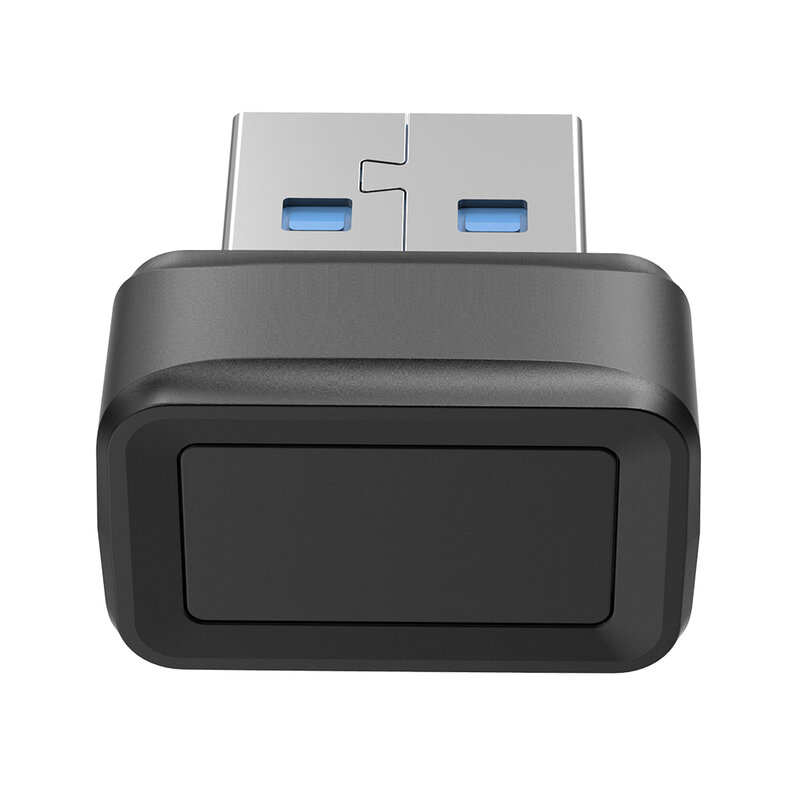 USB Fingerprint Key Reader FIDO U2F Biometric Fingerprint Scanner Windows Hello 360° Touch Biometric Mini Security Key Dongle