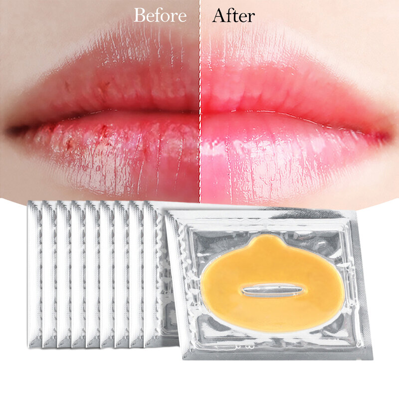 1 pz collagene Lip Mask idratante antirughe nutriente bellezza cura delle labbra idratante Lip patch Gel pad cura della pelle cosmetico