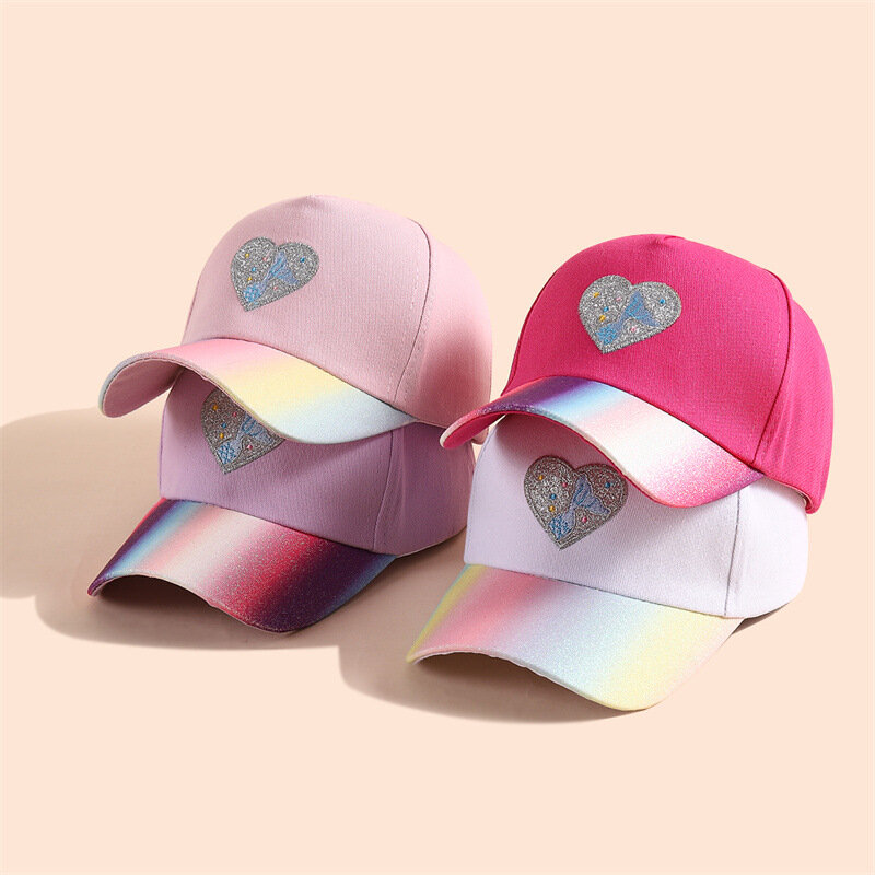 Europäische Kinder Baseball mütze für Kinder Peaked Hut für Mädchen Jungen verstellbare Baby Hut Liebe Herz Kleinkind Mütze Gorras Motorhaube neu