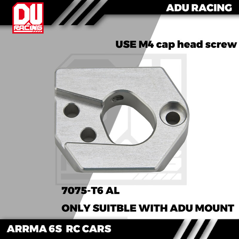 ADU RACING 7075-T6 soporte de MOTOR deslizante con motor de 42mm, 49mm y 56mm para coches de control remoto ARRMA 6 S 1/8 y 1/7