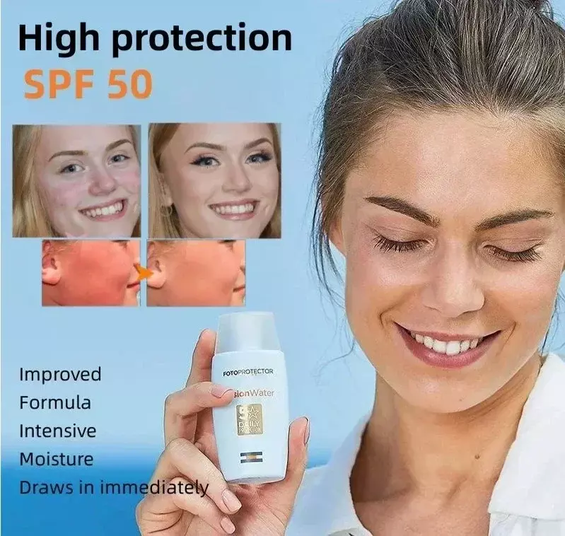 50Ml Originele Zonnebrandcrème Voor Het Gezicht Lotion Spf 30/50 + Pa Met Krachtige UV-Bescherming Sunblock, Verfrissende Niet-Vettige Isolatie
