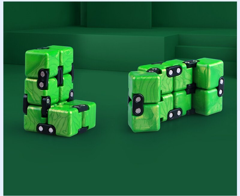 QiYi Speed Cube Crazy Cube 2x2x2 Endless Magic Infinite Cube Relax Relieve Pressure 2 Layers Cube Puzzle Zabawki Dla Dzieci Prezent