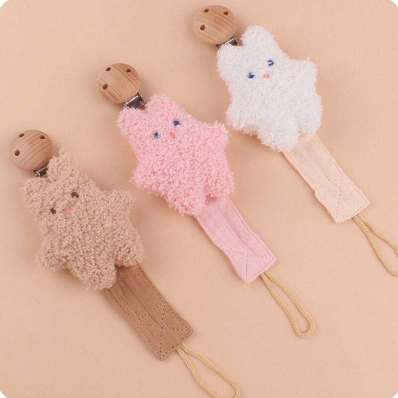 Animal Cartoon Baby Pacifier Chain Linen Cotton Adjustable Soother Holder Teether Toys Straps Dummy Clips Nipple Holder Clips