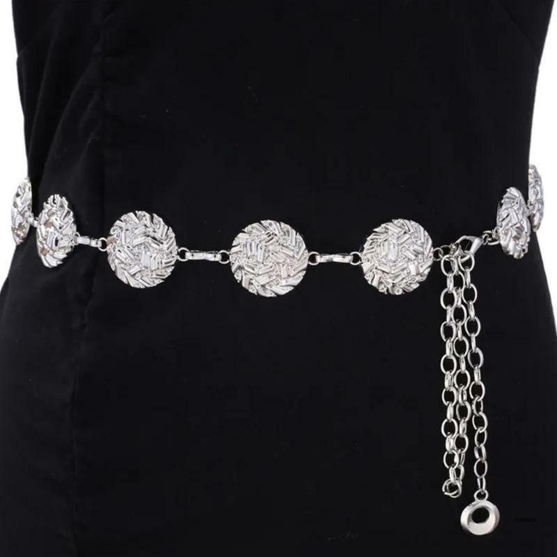 Elaborate Waist Belt Chain Daily Party Costume Sexy Metallic Jewelry for Jeans Body Jewelry for Women Hot Girls