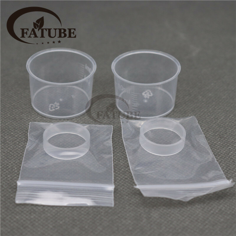 FATUBE 2PCS PCTG TUBE Plastic Measuring Cups for Bishop MTL / ULTTON Kuma Translucent Straight Strong and not easily broken