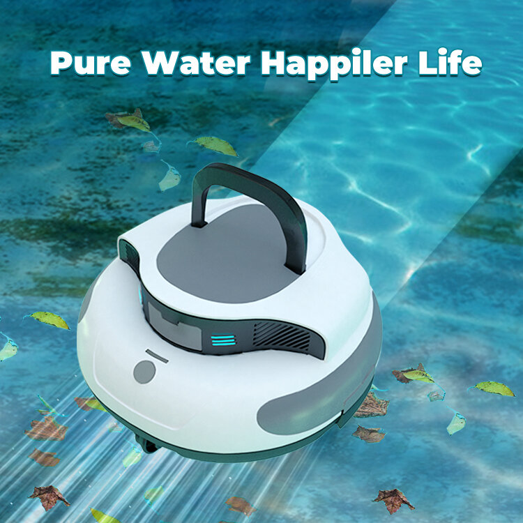Clean 1000 Sq Ft 3 Hour Rapid Charge Self-Docking Pool Robotic Cordless Swimming Pool Vaccum Cleaner