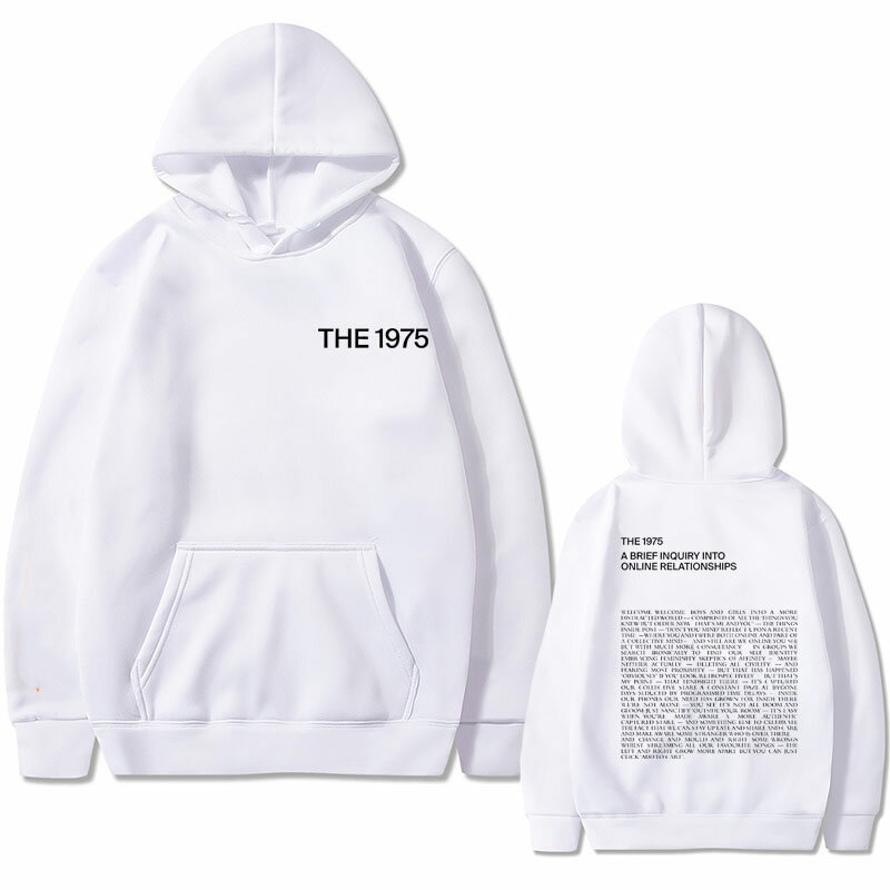 British Indie Alternative Rock Band The 1975 A Brief Inquiry Into Online Relationships Print Hoodie Men Women Fashion Pullover
