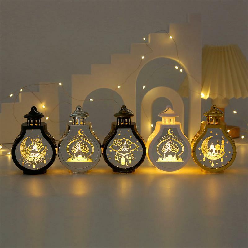Lilin elektronik berbentuk pir, hiasan indah lilin elektronik berguna lentera Arab dekorasi liburan nyaman