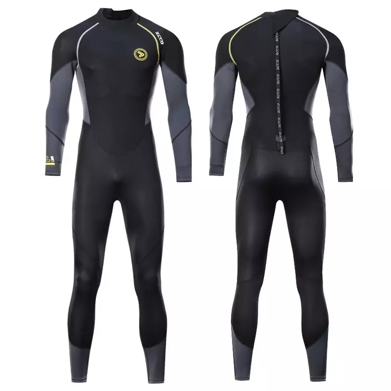 Homens SBR Neoprene Material Wetsuit, Forro de lã quente, longo Wetsuit, natação ao ar livre, caiaque, surf, deriva, 1.5mm, M-4XL