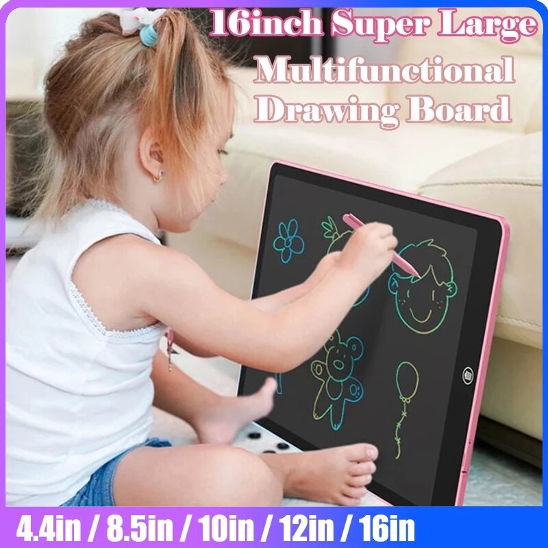 8.5/10/12/16 Dalam LCD Gambar Tablet untuk Mainan Anak-anak Lukisan Alat Elektronik Papan Tulis Anak Laki-laki Mainan Pendidikan Hadiah