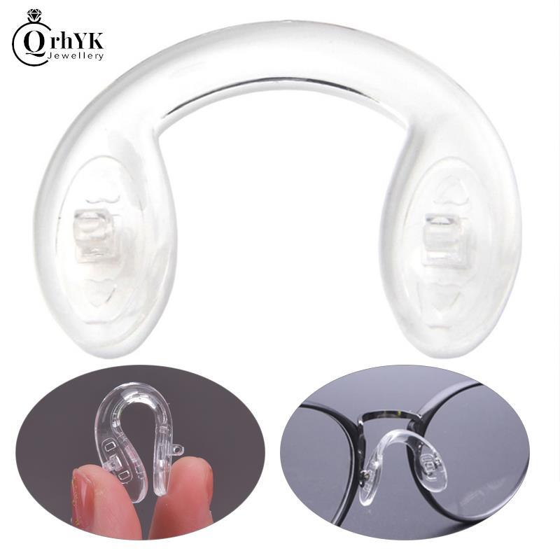 10 Buah Bantalan Hidung Sisipan Anti Selip Silikon Bentuk U Bantalan Hidung Lembut Kacamata Siam untuk Kacamata