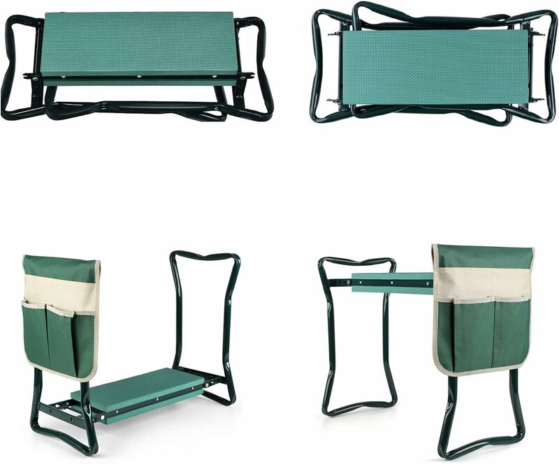 Krzesełko ogrodnicze i siedzisko, ulepszony składany krzesełko ogrodnicze i siedzisko, zmodernizowany składany ławka ogrodowa przenośny z piankową EVA klęczącą