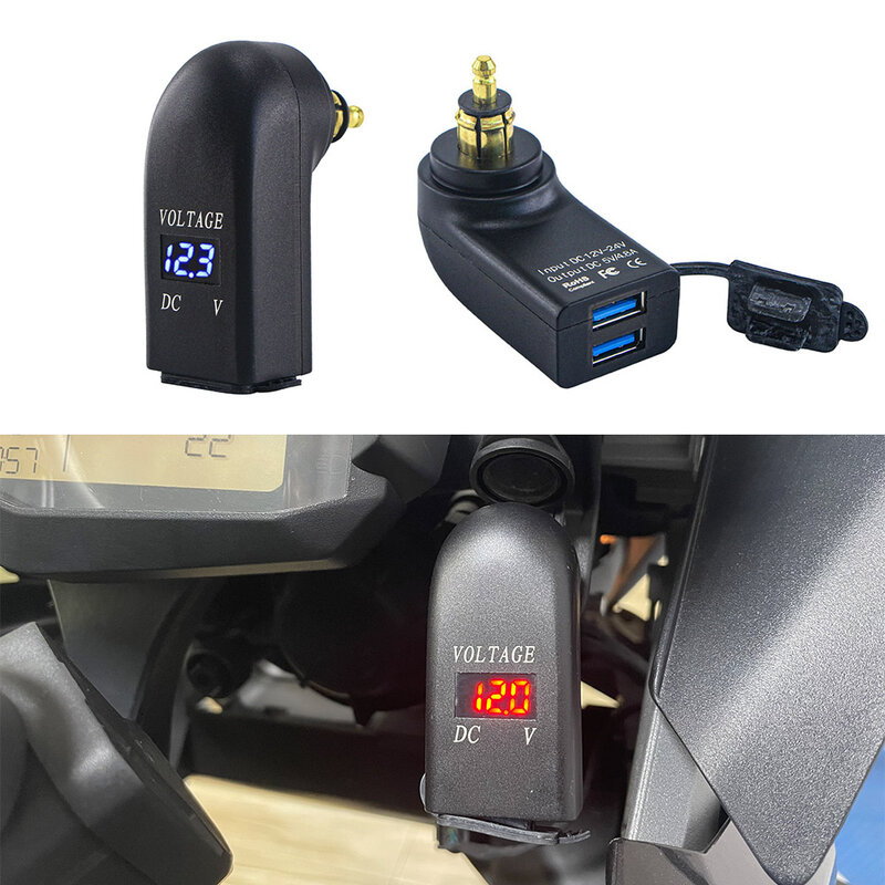 Cargador USB Dual para motocicleta, toma de corriente para BMW GS1200, R1200GS, Adventure, R1250GS, F850GS, F750GS, F650GS, F900, R/XR