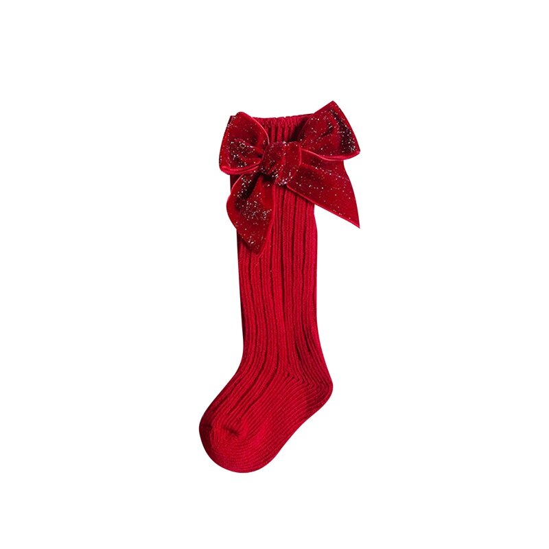 赤ちゃんのための蝶ネクタイ付きの柔らかい靴下,クリスマス,結婚式,新年,冬