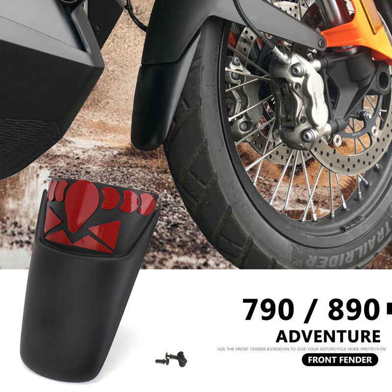 Nowy błotniki motocyklowe przedni błotnik rozszerzenie osłona rozbryzgowa dla 790 Adventure Adv 2019- 890 ADVENTURE ADV 2021- 2022 2023