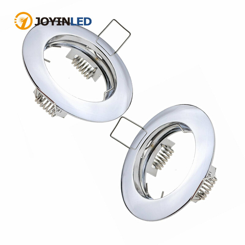 Round Ceiling Spotlight LED Ceiling Downlight Mounting Frame GU10/MR16 Bulb Holder Spot Lighting Fitting Fixture