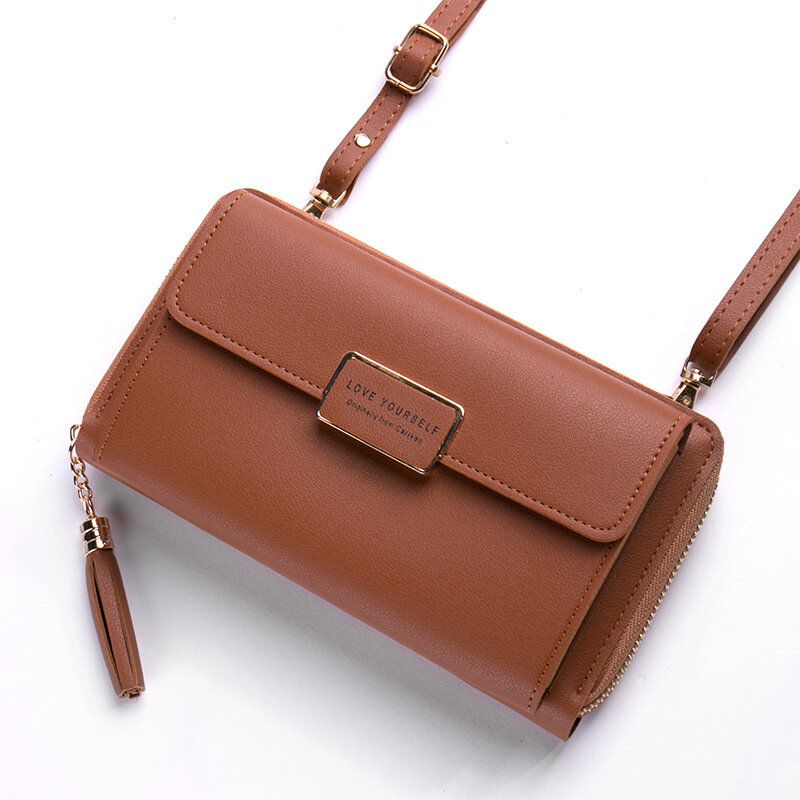 Senhoras Carteira Móvel Grande Capacidade Messenger Bags Moda Multi-função Design Simples Senso De Tendência Bolsas De Ombro Zipper Tote