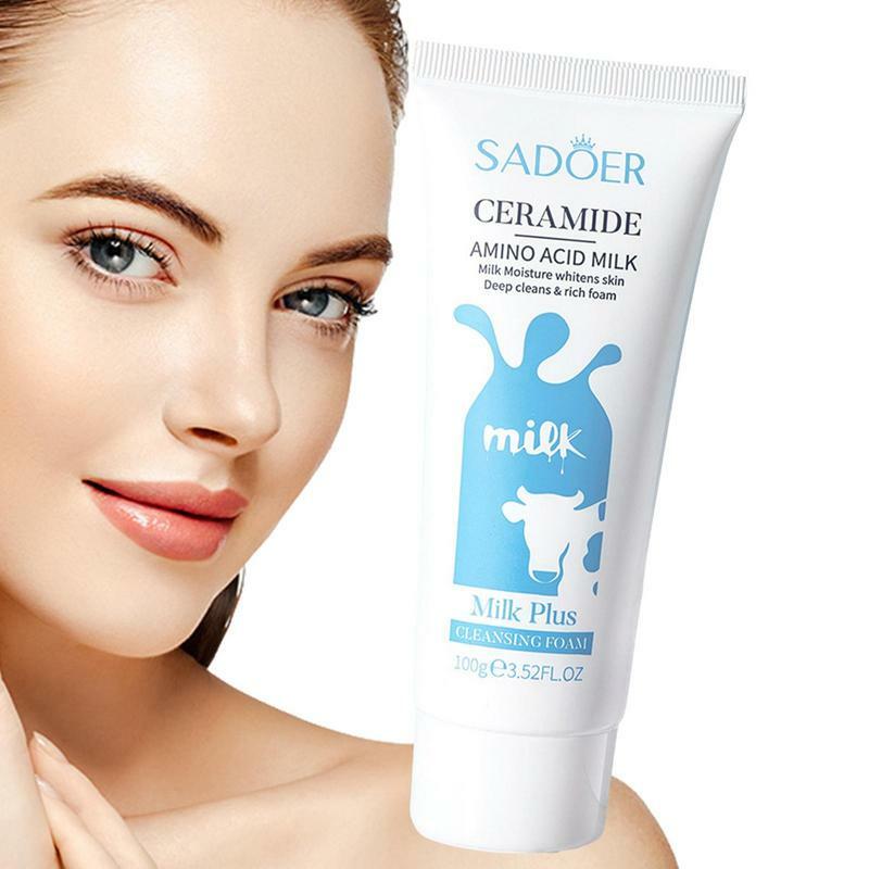 Łagodny aminokwas środek oczyszczający do twarzy nawilżający głębokie oczyszczanie rozjaśniający olej kontrolujący zmniejszenie porów oczyszczający mus do pielęgnacji skóry