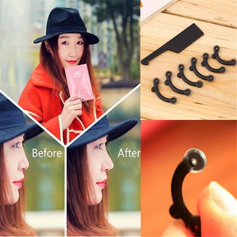 1 Set Nose Up Lifting Shaping Clip Bridge Straightening Clipper Shaper No Pain Invisible Fashion Nose Corrector Beauty Tool