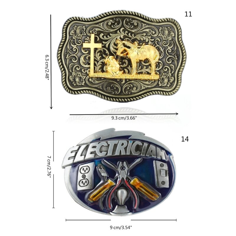 Relief Pattern Belt Buckle Cowboy DIY Belt Accessories Multiple Type Can Choose