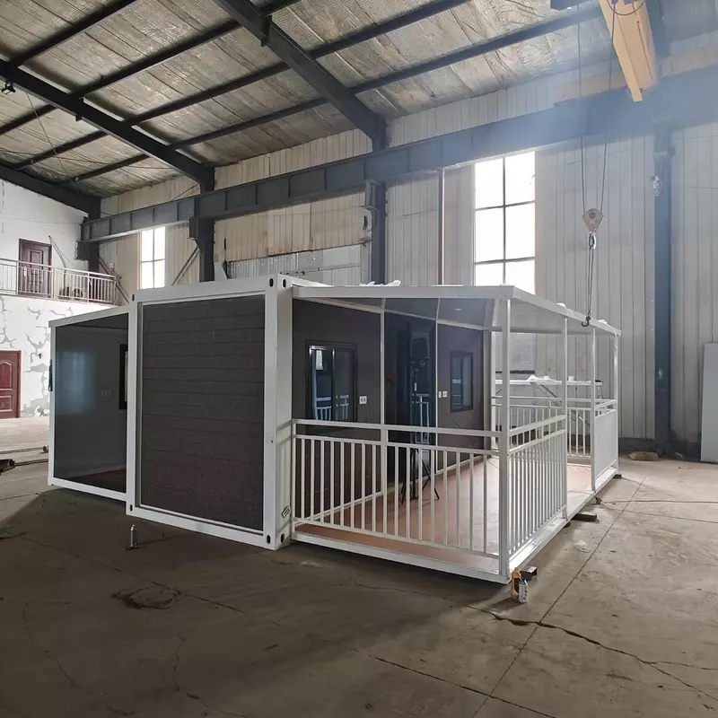 2 Fabriek Groothandel Ontwerp Custom 3 In 1 Opvouwbare Container Stalen Structuur Modulaire Huis