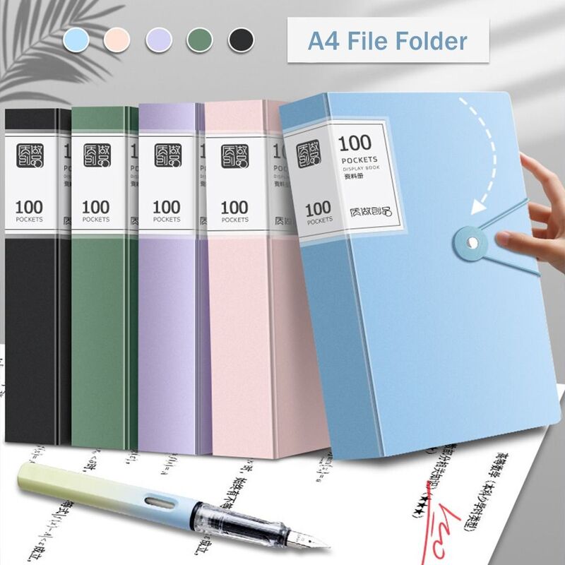 Cartella di File A4 di grande capacità archiviazione Desktop multifunzionale organizzatore di File A4 organizzatore di documenti impermeabile antipolvere