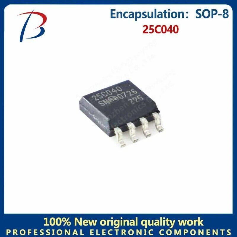 5 buah 25C040 patch SOP-8 bisa dihapus secara listrik memori read-only yang dapat diprogram